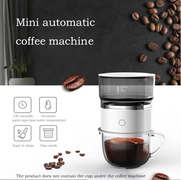 Portable Coffee Machine Automatic Mini Coffee Maker American Drip Coffee Machine For Tea Coffee With Filter